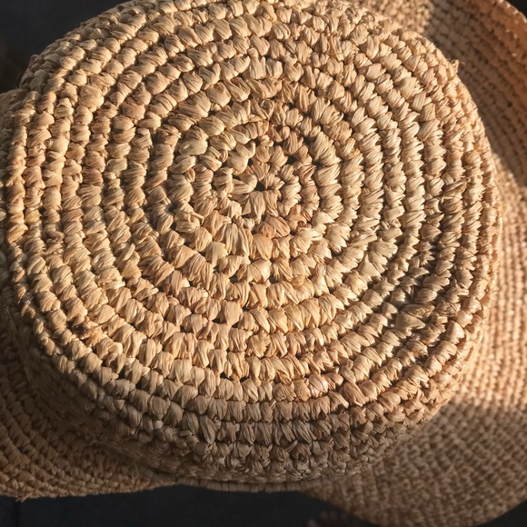 Peter Grimm Straw Hat Women's Floppy Round Vacation Beach Summer BOHO style - Picture 2 of 16